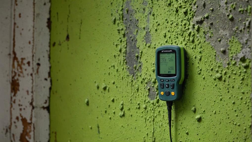 Professional mold remediation specialists treating water-damaged room with visible mold growth, showcasing the comprehensive mold removal process for Bulverde homes.